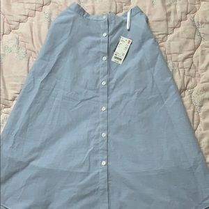 Long striped skirt from Uniqlo